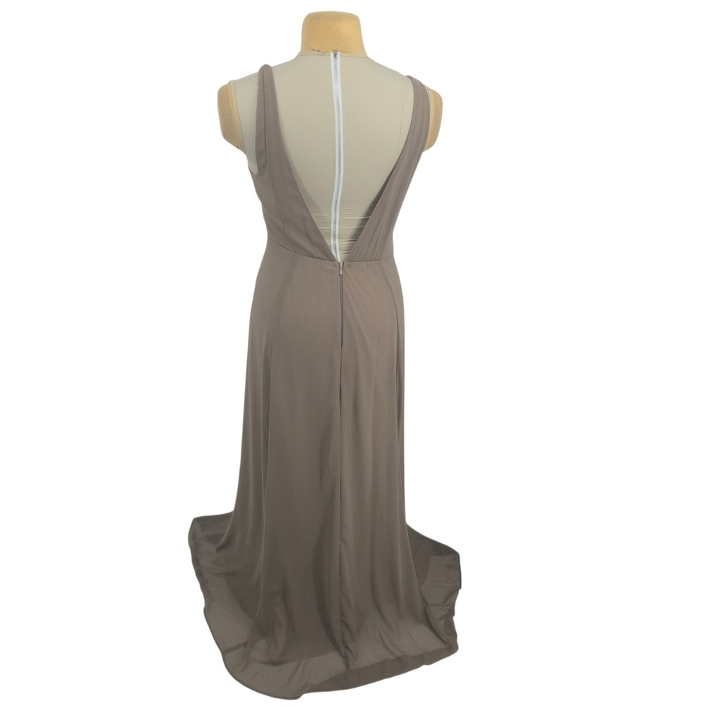Show Me Your Mumu Jenn Maxi Dress XL Taupe Formal Minimalist Elegant Neutral - Picture 4 of 12